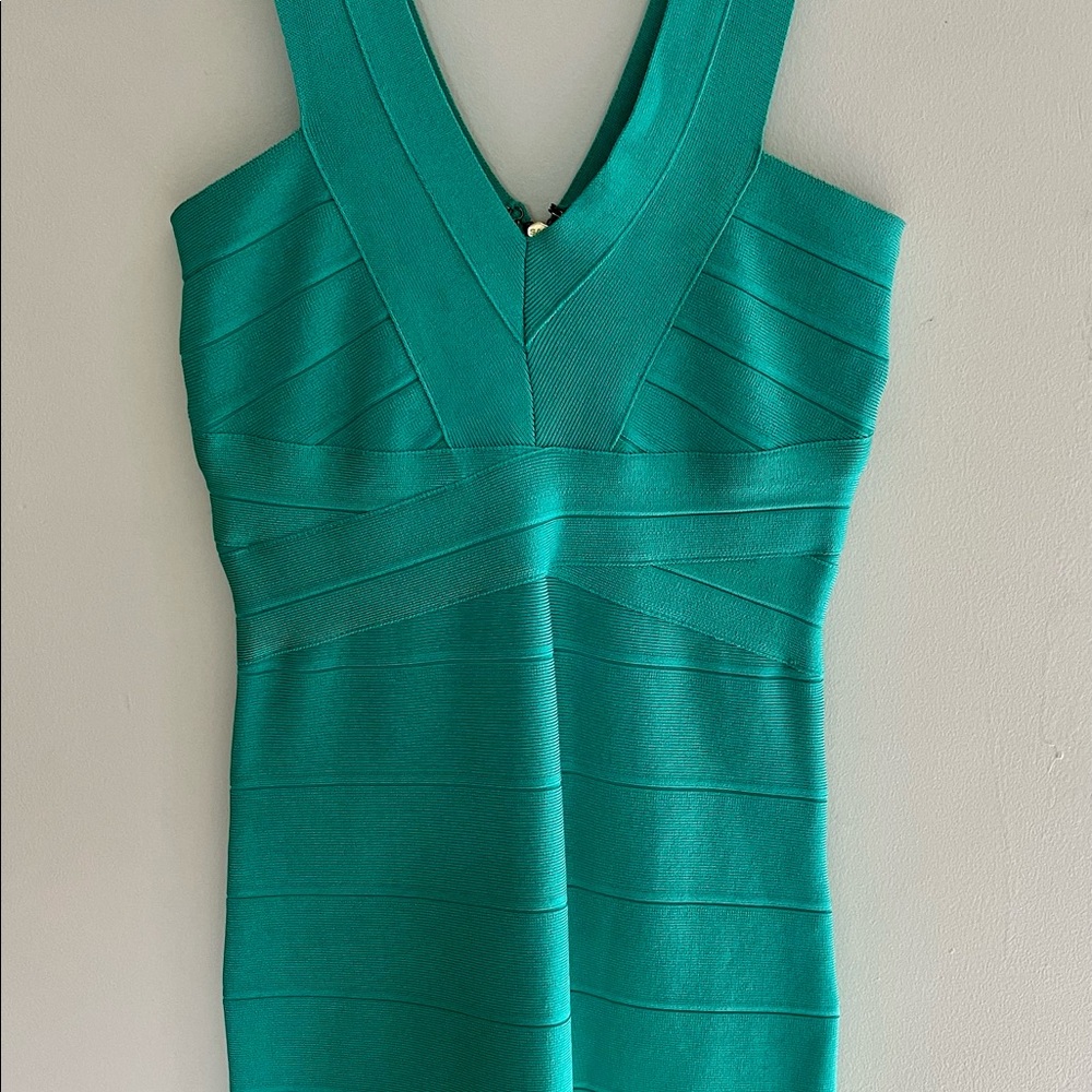 NWT Bebe Double V-Neck Bandage Mini Dress